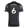 Maillot de Supporter Arsenal Gabriel 6 Extérieur 2024-25 Pour Enfant